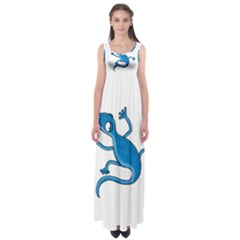 Blue Lizard Empire Waist Maxi Dress by Valentinaart