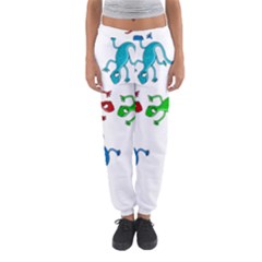 Colorful Lizards Women s Jogger Sweatpants by Valentinaart