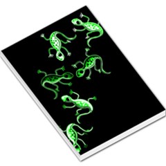 Green Lizards Large Memo Pads by Valentinaart