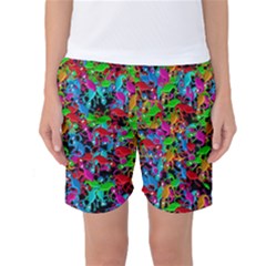 Lizard Pattern Women s Basketball Shorts by Valentinaart