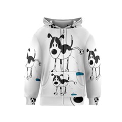 My Cute Dog Kids  Zipper Hoodie by Valentinaart