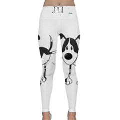 My Cute Dog Yoga Leggings  by Valentinaart