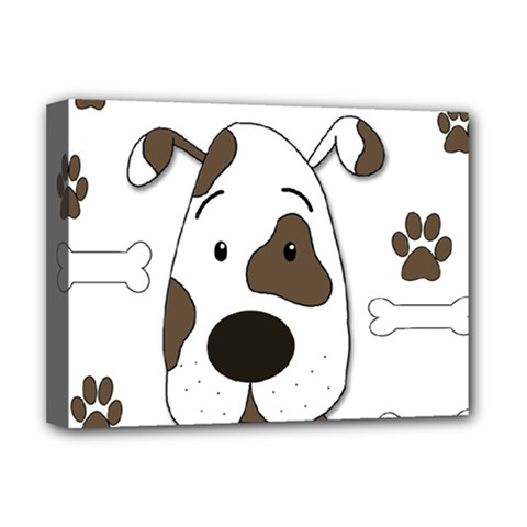 Cute Dog Deluxe Canvas 16  X 12   by Valentinaart