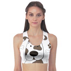 Cute Dog Sports Bra by Valentinaart