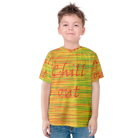 Chill Out Kids  Cotton Tee by Valentinaart