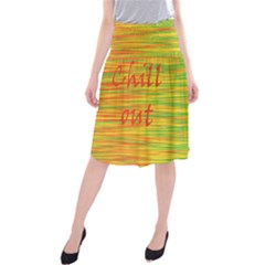 Chill Out Midi Beach Skirt by Valentinaart