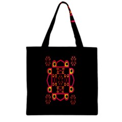 Letter R Zipper Grocery Tote Bag by MRTACPANS