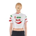 I am hot  Cotton Crop Top View2