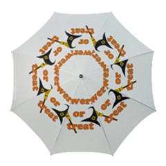 Twerk Or Treat - Funny Halloween Design Golf Umbrellas by Valentinaart