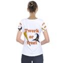 Twerk or treat - Funny Halloween design Short Sleeve Front Detail Top View2