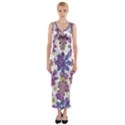 Stylized Floral Ornate Fitted Maxi Dress View1