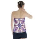 Stylized Floral Ornate Strapless Top View2