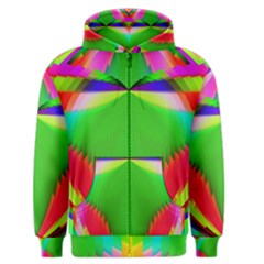 Colorful Abstract Butterfly With Flower  Men s Zipper Hoodie by designworld65