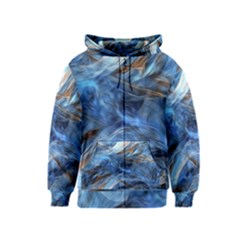 Blue Colorful Abstract Design  Kids  Zipper Hoodie by designworld65