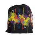 Crazy Multicolored Double Running Splashes Horizon Drawstring Pouches (XXL) View1