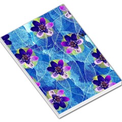 Purple Flowers Large Memo Pads