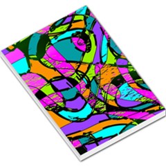 Abstract Sketch Art Squiggly Loops Multicolored Large Memo Pads by EDDArt