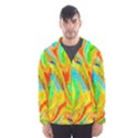 Happy Multicolor Painting Hooded Wind Breaker (Men) View1