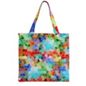 Colorful Mosaic  Zipper Grocery Tote Bag View2