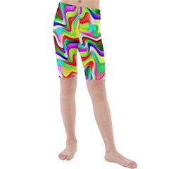 Irritation Colorful Dream Kids  Mid Length Swim Shorts by designworld65