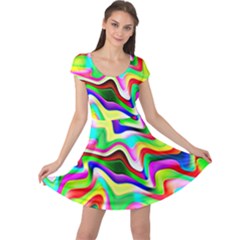 Irritation Colorful Dream Cap Sleeve Dresses by designworld65