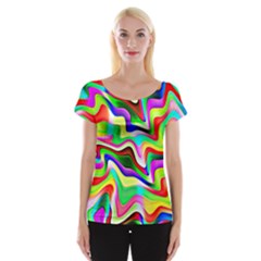 Irritation Colorful Dream Women s Cap Sleeve Top by designworld65