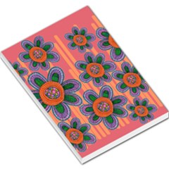 Colorful Floral Dream Large Memo Pads by DanaeStudio