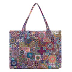 Ornamental Mosaic Background Medium Tote Bag