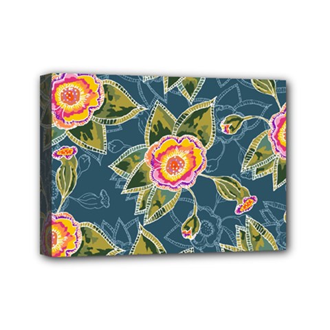 Floral Fantsy Pattern Mini Canvas 7  X 5  by DanaeStudio