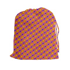 Vibrant Retro Diamond Pattern Drawstring Pouches (xxl)