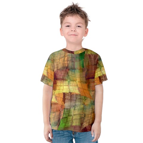 Indian Summer Funny Check Kids  Cotton Tee by designworld65