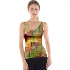 Indian Summer Funny Check Tank Top by designworld65