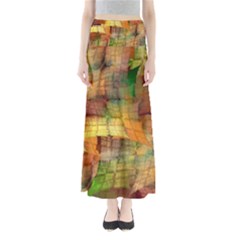 Indian Summer Funny Check Maxi Skirts