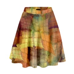 Indian Summer Funny Check High Waist Skirt