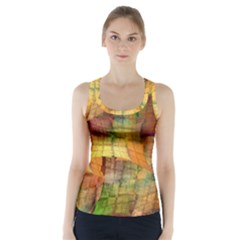 Indian Summer Funny Check Racer Back Sports Top