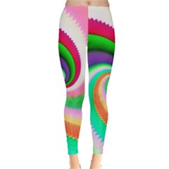 Colorful Spiral Dragon Scales   Leggings  by designworld65