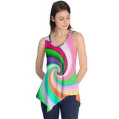 Colorful Spiral Dragon Scales   Sleeveless Tunic by designworld65