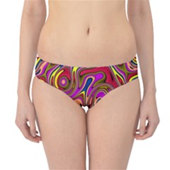 Abstract Shimmering Multicolor Swirly Hipster Bikini Bottoms by designworld65