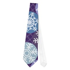 Snowflakes Pattern Neckties (one Side) 