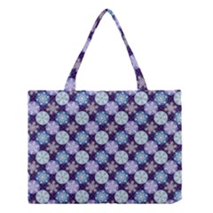 Snowflakes Pattern Medium Tote Bag by DanaeStudio