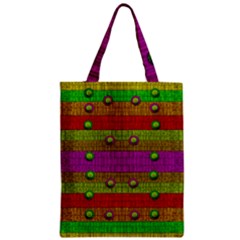 A Wonderful Rainbow And Stars Zipper Classic Tote Bag by pepitasart