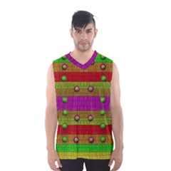 A Wonderful Rainbow And Stars Men s Basketball Tank Top by pepitasart