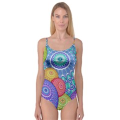 India Ornaments Mandala Balls Multicolored Camisole Leotard  by EDDArt