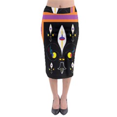 Flower F D L Midi Pencil Skirt