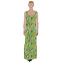 Tropical Floral Pattern Maxi Thigh Split Dress View2