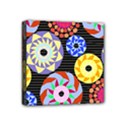 Colorful Retro Circular Pattern Mini Canvas 4  x 4  View1