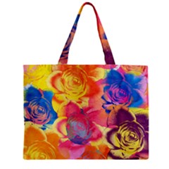 Pop Art Roses Zipper Mini Tote Bag by DanaeStudio