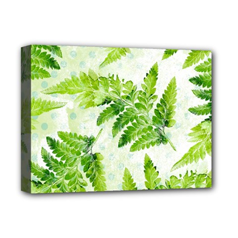 Fern Leaves Deluxe Canvas 16  x 12  