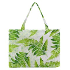 Fern Leaves Medium Zipper Tote Bag