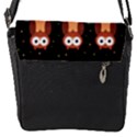 Halloween brown owls  Flap Messenger Bag (S) View1